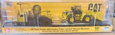 Diecast Masters 84418 1/87 CAT Caterpillar CT681 Day Cab Tractor Trailer w/ 950G