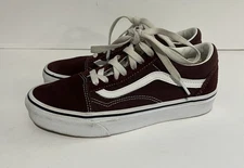 VANS Old Skool Casual/Skate Sneaker Shoes Men's 4 Women's 5.5 Red/White GUC 