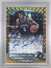 Jamier Jones 2025 Bowman Chrome #CPA-JO Gold Geometric Refractor 1st RC Auto /50