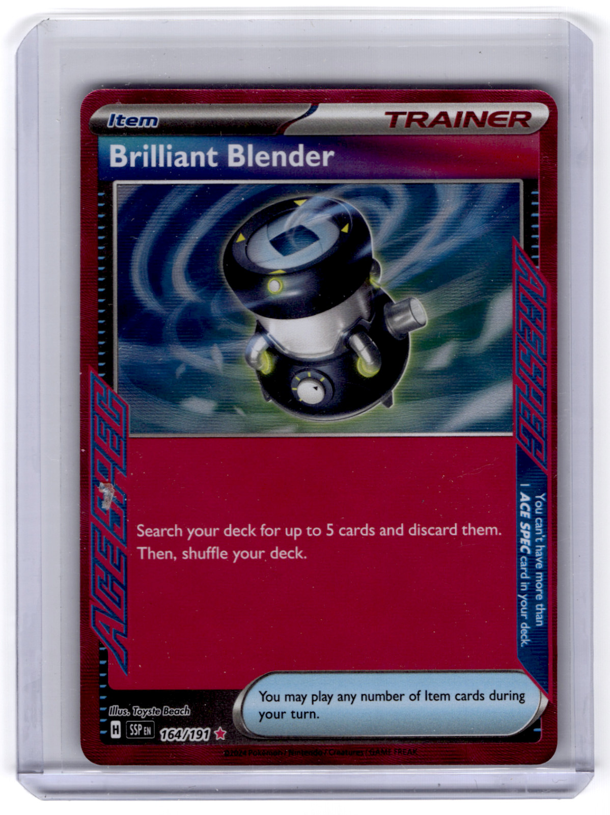 Brilliant Blender 164/191 Pokémon TCG Surging Sparks 2024 Reverse Holo