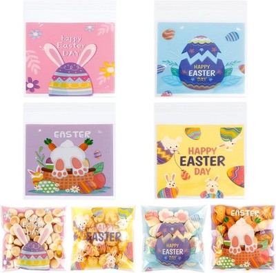Easter Cellophane Treat Bags, 100 PCS Easter Candy Bags,