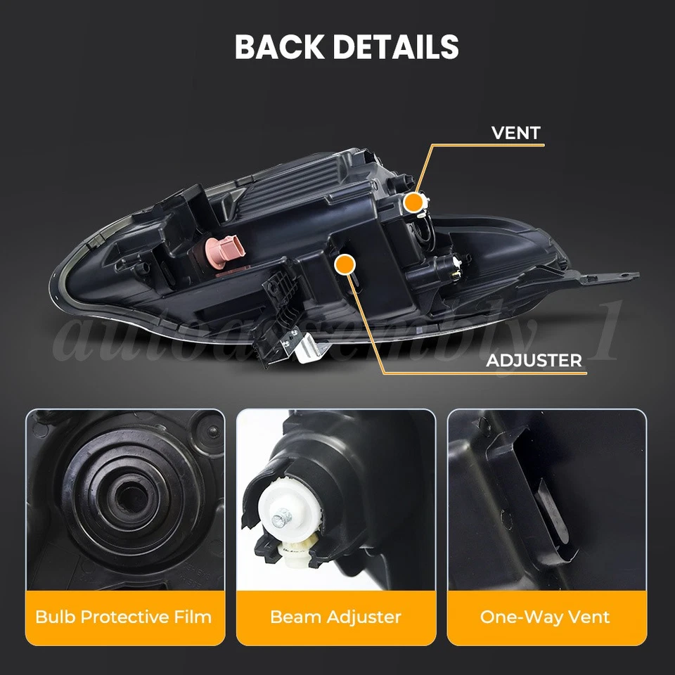 For Nissan Versa 4Dr 2015 2016 2017 2018 2019 Right Passenger Headlight Assembly Foto 4 de 4