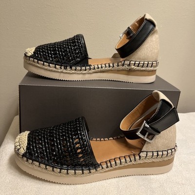 a.n.a Womens Clara Wedge Sandals! Size 6.5!Espadrille-style design! New! Cute!