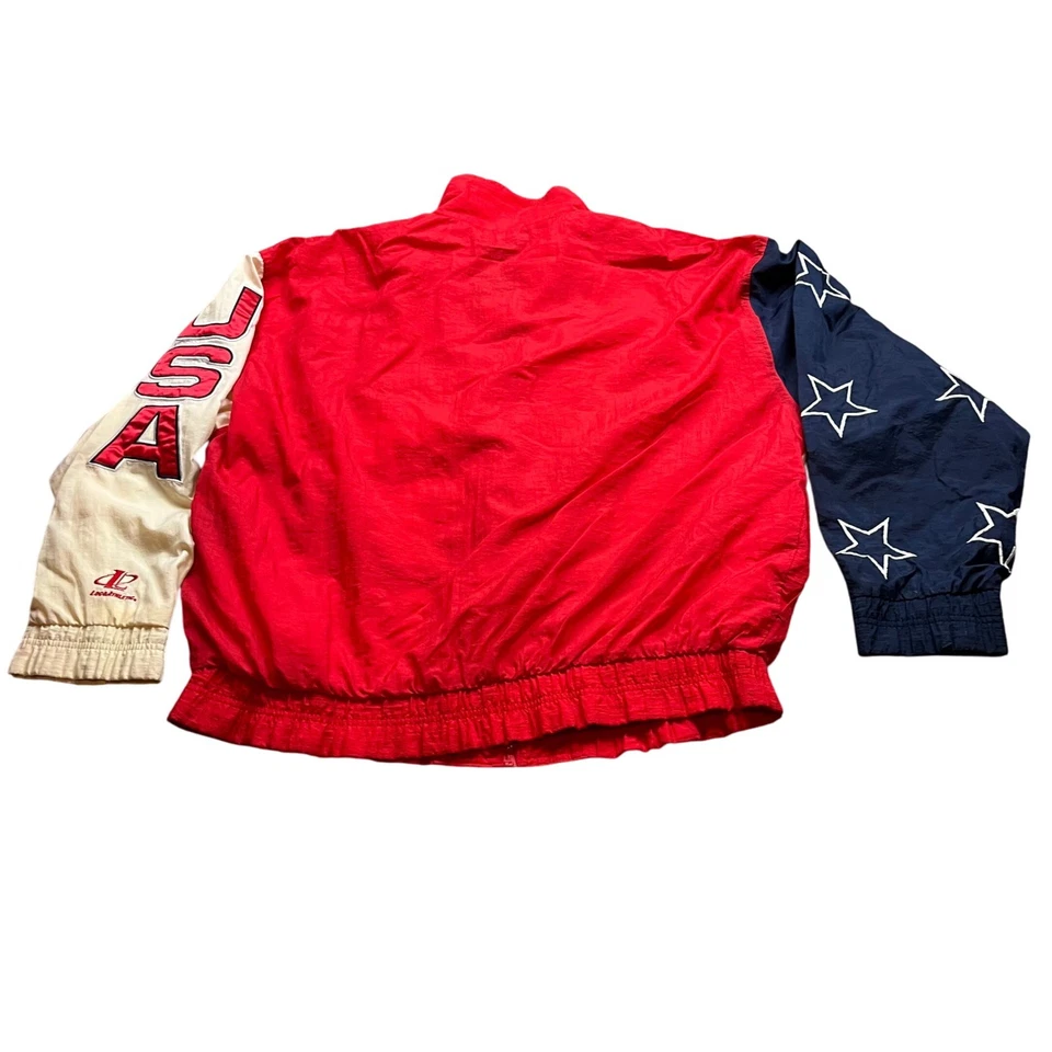 Vintage USA Olympic Jacket Mens XL Atlanta 90s Logo Athletic Track Suit Coat - Image 2 of 4