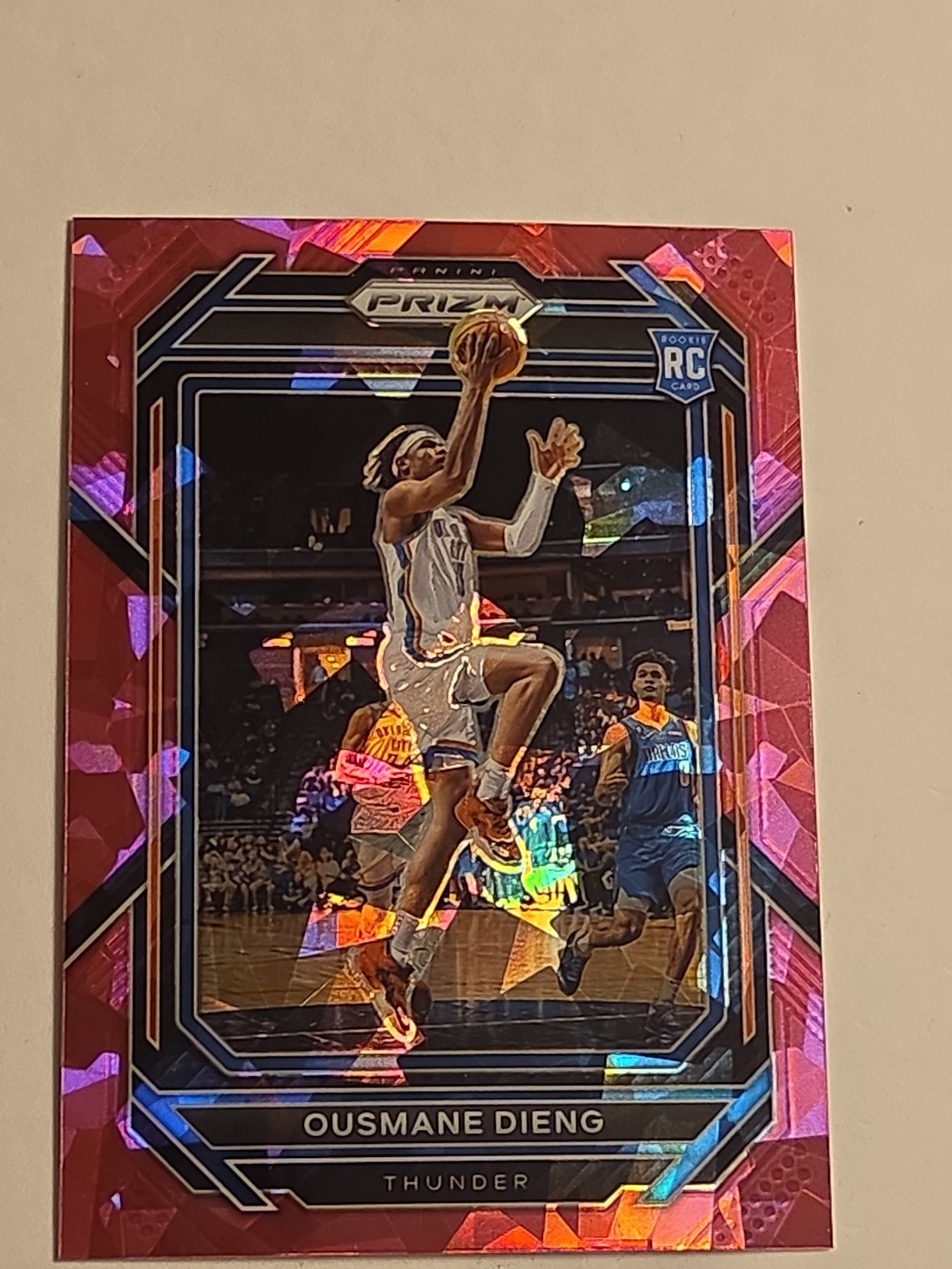 2022-23 Panini Prizm - Ousmane Dieng #224 Pink Ice Prizm RC Rookie Thunder