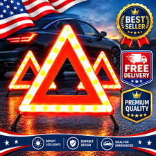 Emergency Warning Triangle Dot Approved Reflective Safety Roadside Kit For Car Emergency Warning Triangle Dot Approved Reflective Safety Roadside Kit For Car