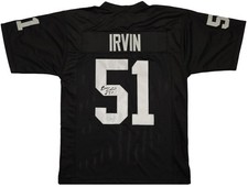 Las Vegas Raiders Bruce Irvin Autographed Black Jersey MCS Holo