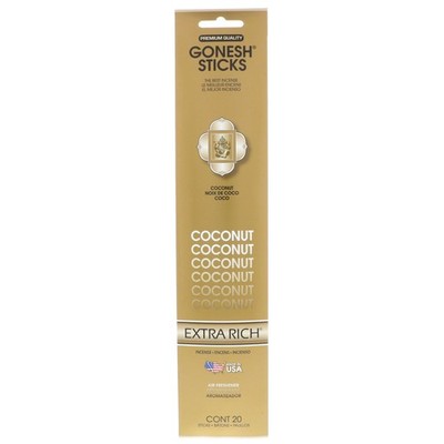 Gonesh Extra Rich Coconut Sticks 20/PK Pack of 4