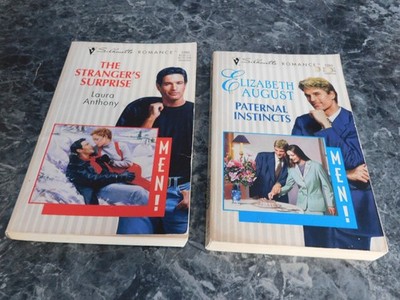 Silhouette Romance Men Series  lot of 2 Mixed Authors Romance Paperbacks