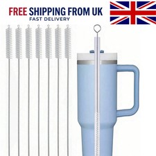 Drinking Straw Cleaning Brush Nylon Tube Pipe Cleaner Stainless Steel Handle