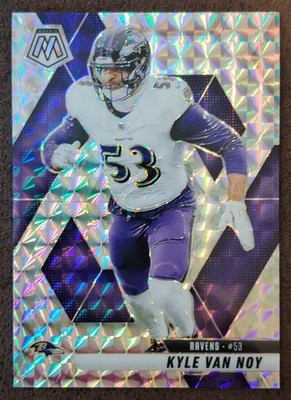 Kyle Van Noy 2025 Panini Mosaic #13 Mosaic Silver Prizm Ravens