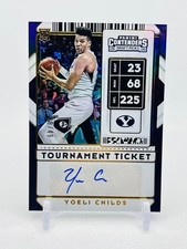 2020 Panini Draft Picks Yoeli Childs Brigham Young University Auto /49 #113