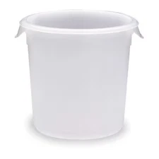 Rubbermaid Commercial Fg572100wht Round Storage Container, 4 Qt