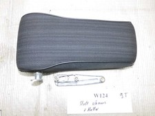 Mittelarmlehne Armlehne MAL + Halter komplett  Stoff schwarz W124 Mercedes