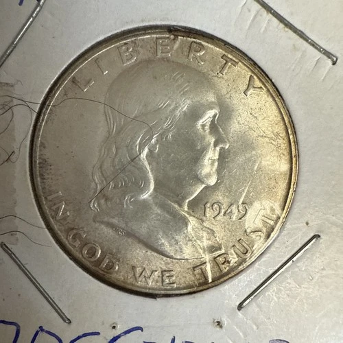 1949D Franklin Silver Half Dollar US Choice, Uncirculated, Denver Mint