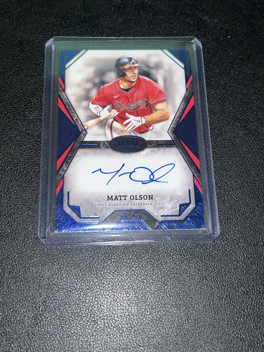 fanatics under matt olson サインボール topps以外 Matt Olson Baseball Sports Trading Cards & Accessories Parallel
