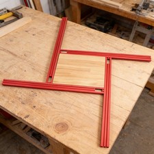 40/60/80 cm Adjustable Red Aluminium Router Guide Rail Bracket Woodworking Track
