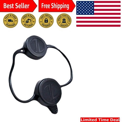 Universal Rifle Scope Lens Cover Black Rubber 28mm-50mm Optics Dust Cap Pair New