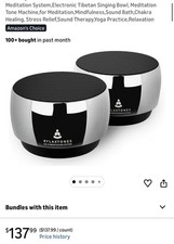 Electronic Tibetan Singing Bowl, Meditation Tone Machine,Mindfulness,Sound Bath