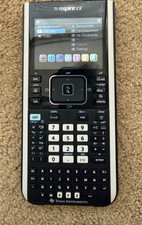 Calculatrice graphique TI-Nspire CX avec couvercle, sans câble de charge, batterie MAUVAISE