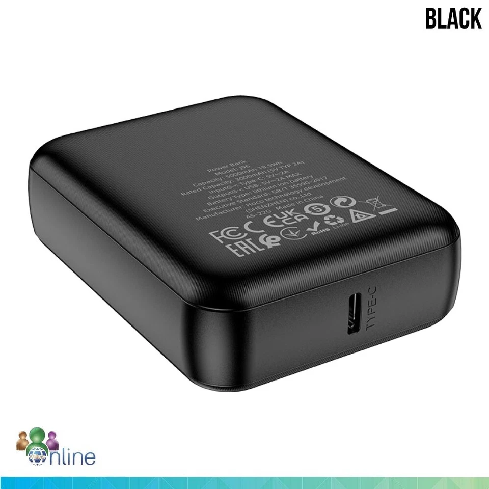 Mobile Power Bank 5000mAh Type-C 5V 2A Input USB 5V/2A Output With LED Indicator - Image 4 of 4