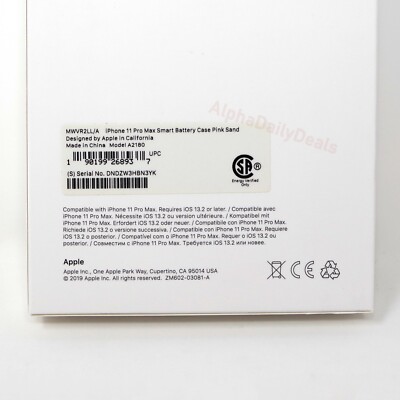 Genuine Apple iPhone 11 PRO MAX Smart Battery Case Pink Sand NEW