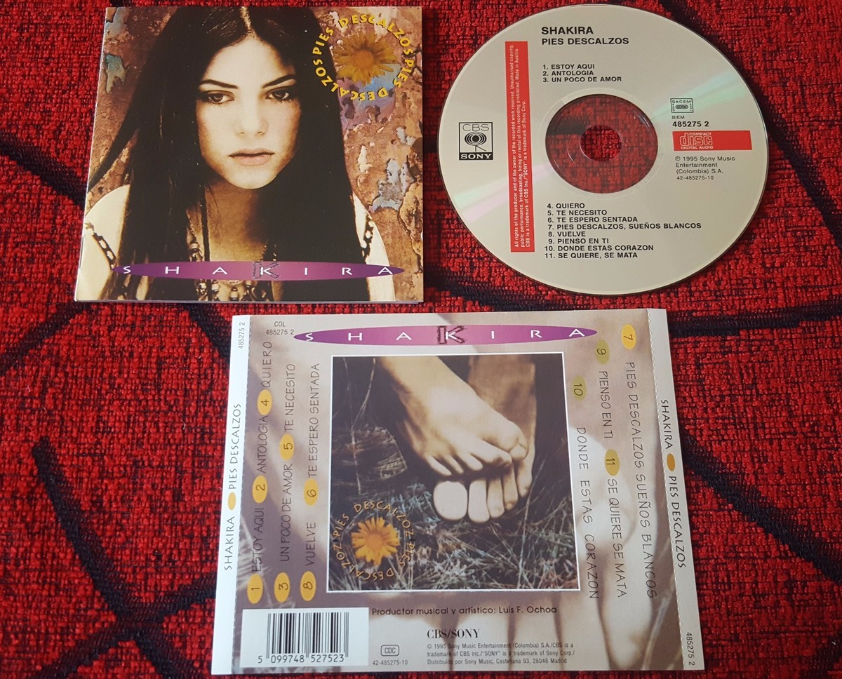 SHAKIRA ** Pies Descalzos ** ORIGINAL 1995 SPAIN CD **DIFFERENT 