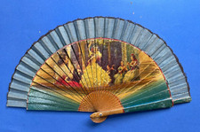 FLAMENCO FAN - LACQUERED WOOD - EARLY 20TH CENTURY