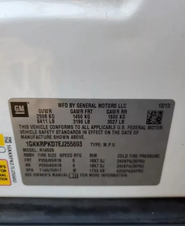 Ajuste 07-10 Saturn Outlook 13-16 GMC Acadia conductor cuarto lado izquierdo ventana vidrio Foto 3 de 3