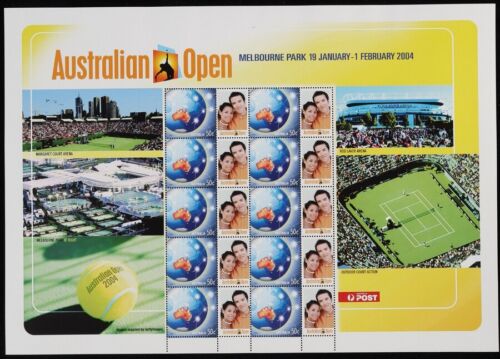 AUSTRALIA 2004 Open Tennis $5, $11 & $16.50 couple tabs + $5 Tennis tabs. MNH ** - Picture 1 of 4