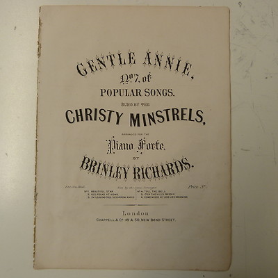 salon piano BRINLEY RICHARDS gentle annie, 5 Seiten + Titel
