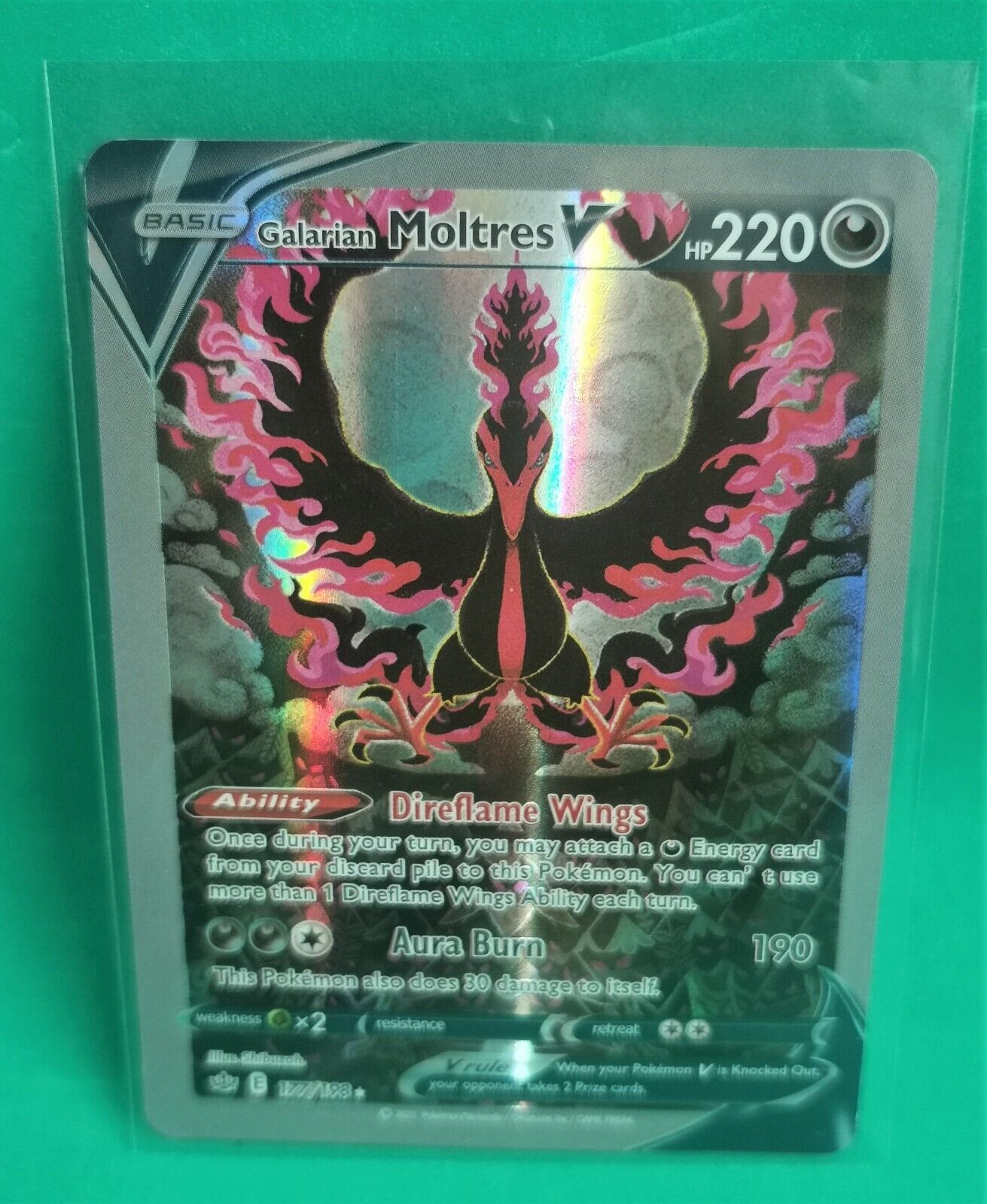 Moltres de Galar-V / Galarian Moltres-V (177/198), Busca de Cards