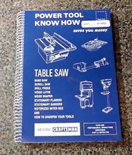 SEARS CRAFTSMAN POWER TOOL BOOK OF KNOW HOW, 600 + OPERATIONS DESCRIBED