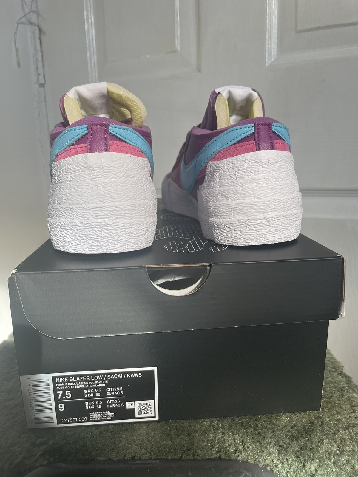 SACAI X NIKE Blazer Nike x Sacai x Kaws viola basso tramonto UK 6 5