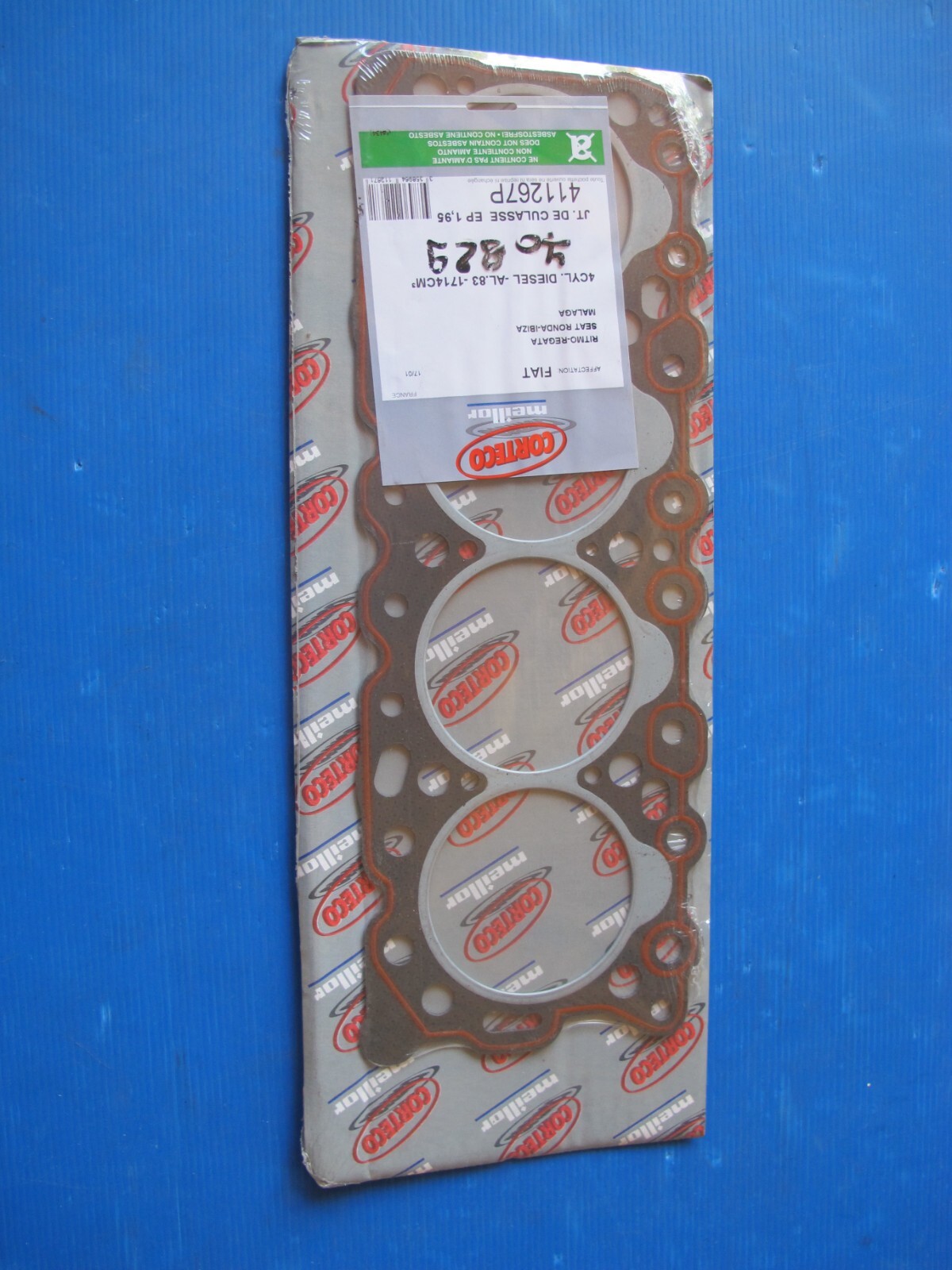 Joint de culasse moteur Corteco 411267P pour Seat Ronda et Ibiza essence