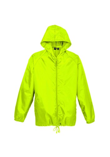 Adult Spray Jacket Outdoor Casual Hike Rain Hi Vis Poncho Waterproof Fluoro Lime
