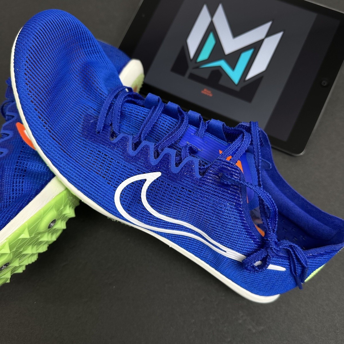 Men Size 10.5 Nike Zoom Mamba 6 W/Spikes Track Field Distance Racer DR2733-400‎ Nike Zoom Mamba 6 Track & Field Distance Spike Mens Sz 14  main image 2