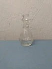 Hazel Atlas Vintage Single Clear Cruet with Stopper, Oil or Vinegar (LL)