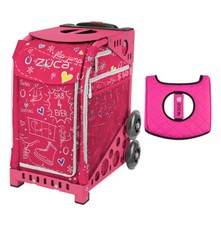Zuca Sport Bag - Pink SK8 with Black/Pink Seat Cover Pink Frame