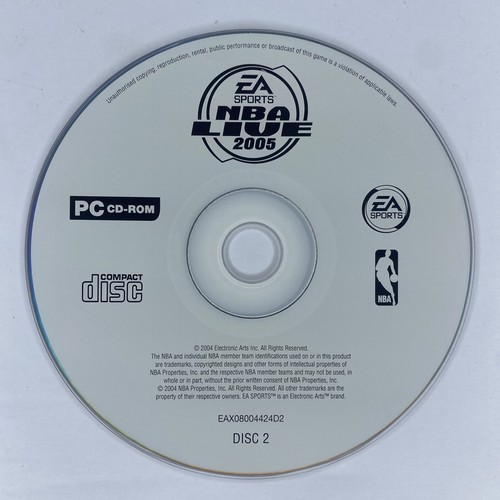 NBA Live 2005 PC Cd-Rom Game Video Game Complete Italian Pal - Picture 5 of 5