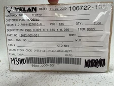 (2) VELAN 8682-000-531, PKRG 0.875 x 1.375 x 0.250, STK CODE 3" F10-1064C-02TY