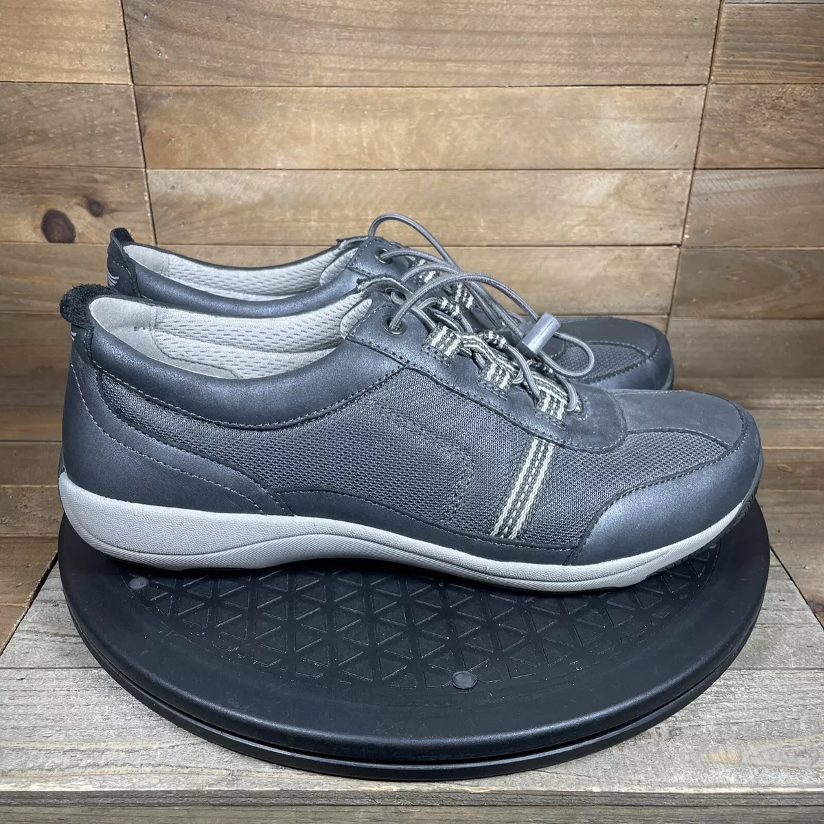Dansko Helen Shoes Women s 40 9.5 Gray Suede Comfort Sneakers eBay