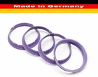 4x centering rings Ø 74.1 - Ø 72.6 mm spacer rings spacers for alloy rims NEW
