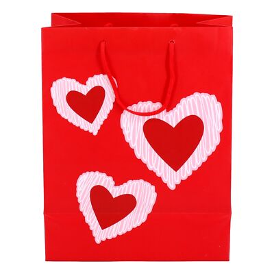Valentines Day Large Gift Bag with Tissue Paper 13 x 10 x Inch
