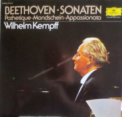 Beethoven*, Wilhelm Kempff Beethoven   Sonat LP Club RE Vinyl Schallplatte 072