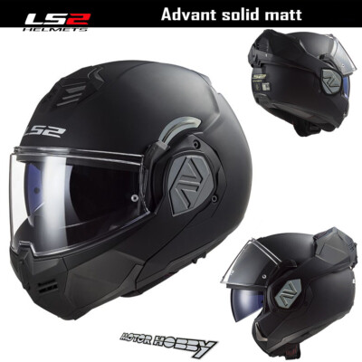 MODULARER HELM ZUM ÖFFNEN LS2 FF906 ADVANT KPA MATT BLACK SCHWARZ MATT ECE 22.06