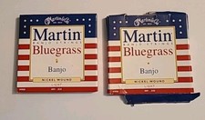 Set Of Two Martin M900 Nickel Wound Light Banjo Strings
