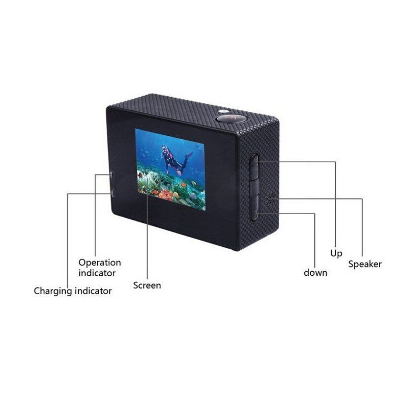 LCD Full HD 1080P Action Camera Sports Cam Underwater 30M Camcorder DV