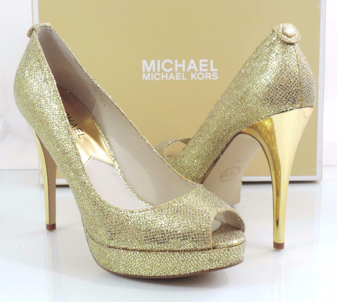 michael kors gold platform