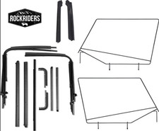 Complete Soft Top Hardware Kit And Upper Door Frames For 1988-1995 Wrangler Yj